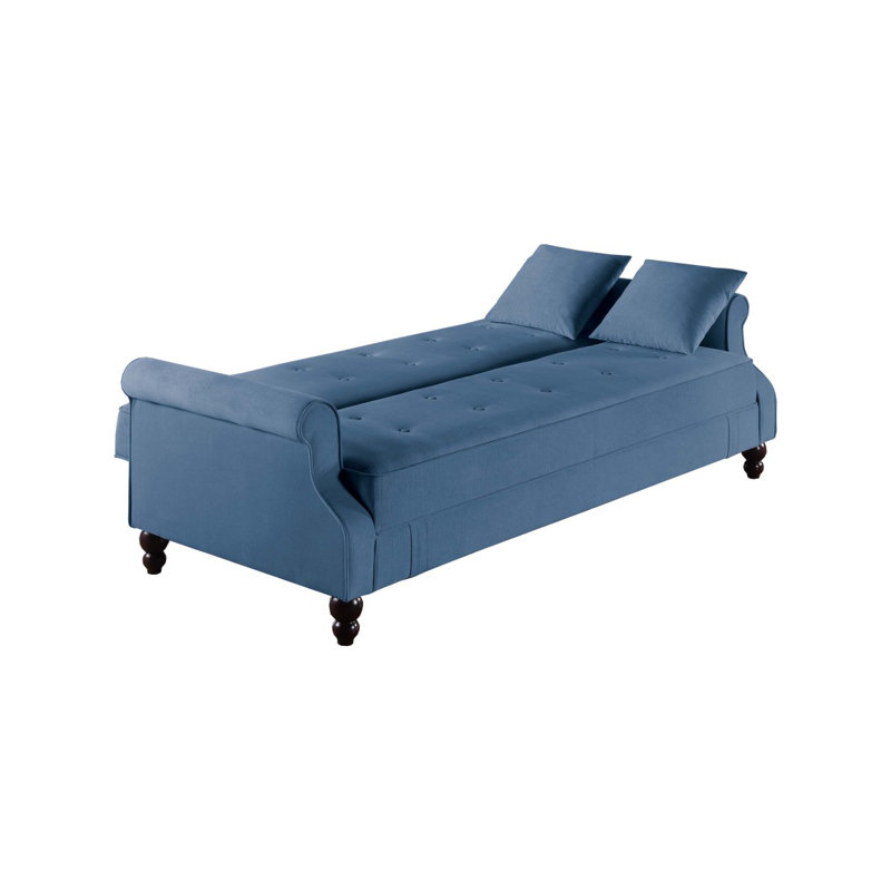 Canapé de rangement réglable Boneless, Bleu
