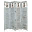 Cloison 4 panneaux pliables en bois massif l 76 po x H 84 po Shivani-215688043