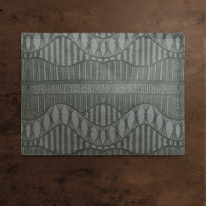 Napperon en coton, Gris anthracite