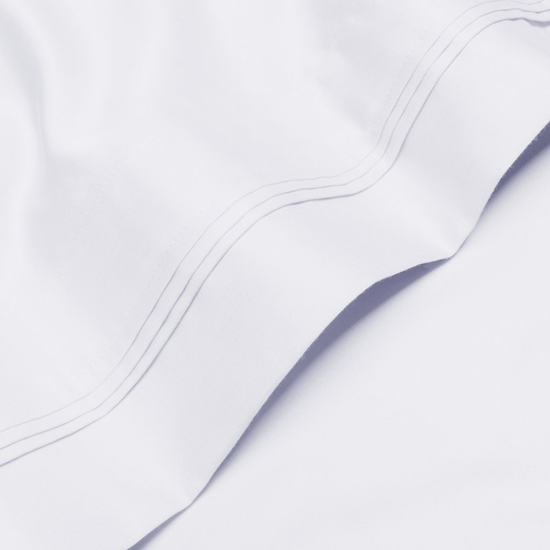 Luxury 1000 Thread Count Certified Egyptian Cotton Solid Extra Deep Pocket 4 Piece Bed Sheet Set, White, Full/Double