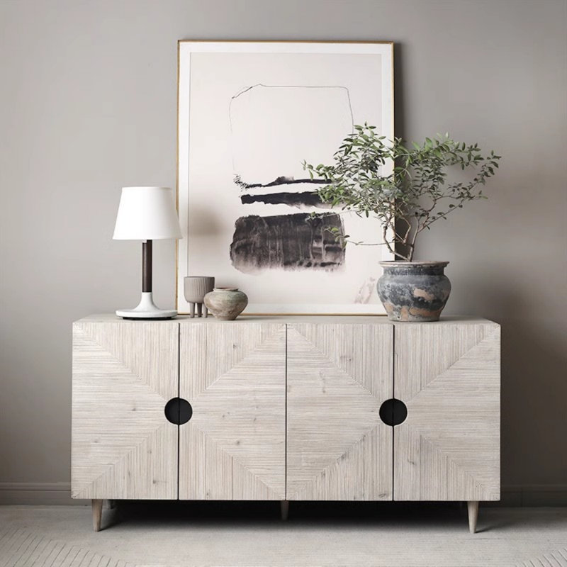 Buffet léger de luxe créatif, H 31,5 po x l 55,12 po x P 17,72 po