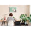 Wall Mounted cork board with print wall art notice boards home office bulletin board ideas Desktop Organizer