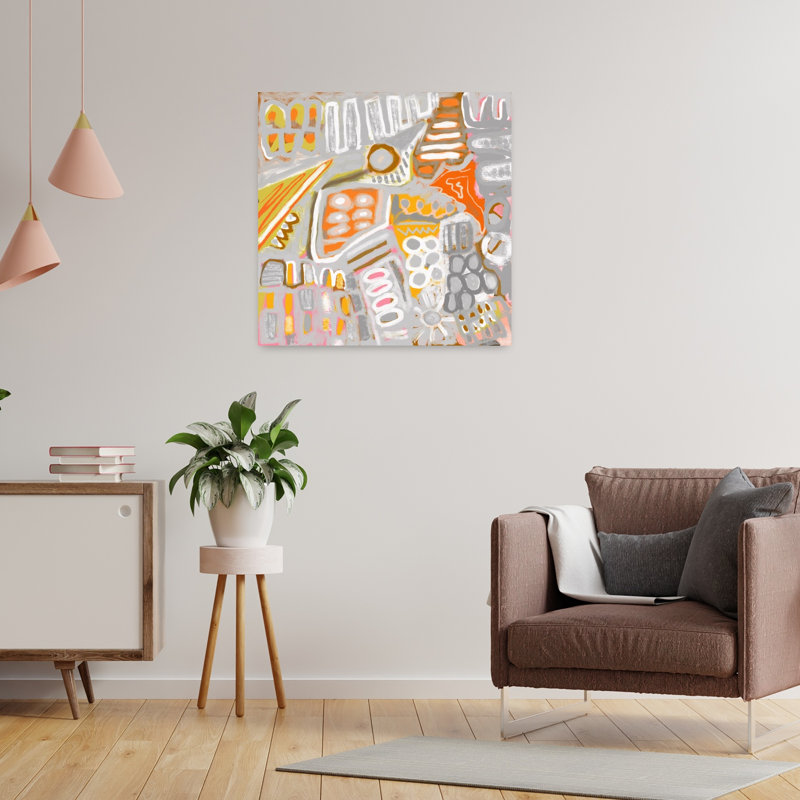 Art contemporain contemporain abstrait, H 24 po x l 24 po