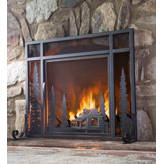 Plow & Hearth Steel Fireplace Screen & Reviews | Wayfair