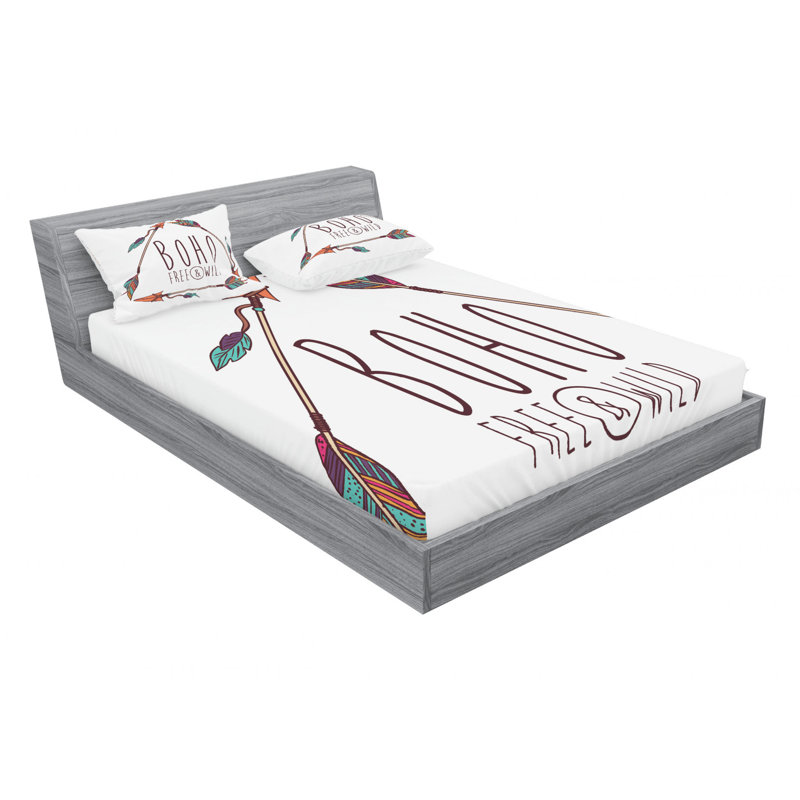 Microfiber Sheet Set, Queen Sheet Set with Fitted Sheet
