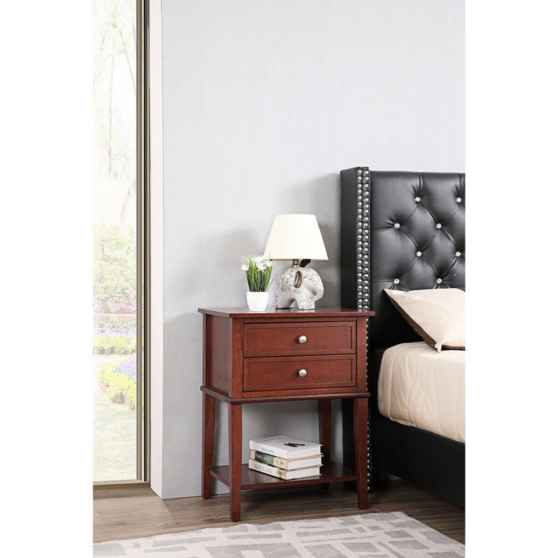 Table de chevet Newton G069-N, cappuccino, Cerisier