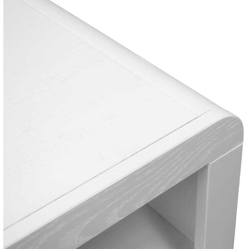 Haven 78 Inch High Bookcase Pier, No Assembly Required, White Finish, White