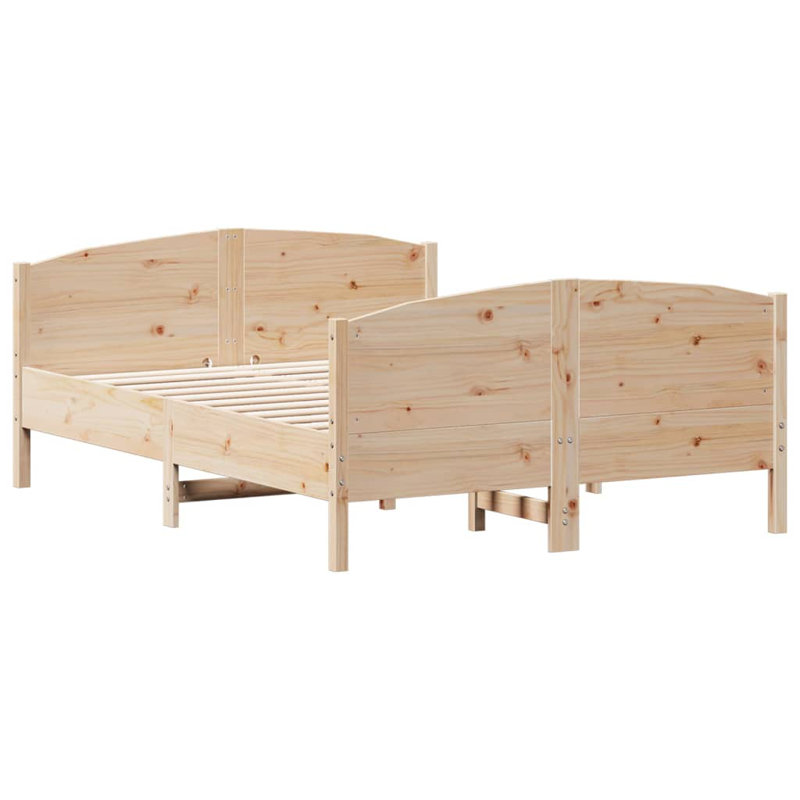Niema Solid Wood Bed, Double ( 140 x 200 cm)