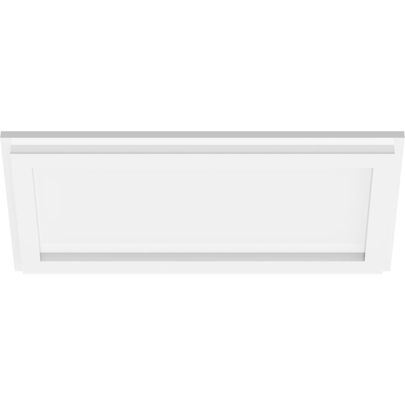 16"W x 8"H x 5 1/2"C x 1"P Rectangle Architectural Grade PVC Contemporary Ceiling Medallion, 1" H x 16" W x 8" D