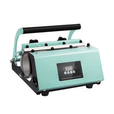 Machine à presser la chaleur avec culbuteur et Sublimation, ensemble de presses à gobelet avec 8 gobelets vierges de 20 oz, presse à gobelet pour gobelet à gobelet 11-30 oz, avec papier de transfert de chaleur, gants, ruban adhésif