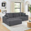 Corduroy Modular Sectional Sofa,Unfold into a bed-2019270005