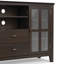 Meuble télé haut en bois massif Artisan-1812915199