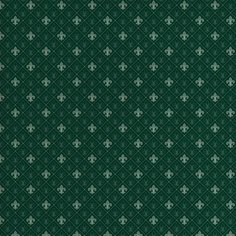 Tissu fleur de lis, l 58 po x L 72 po, Vert