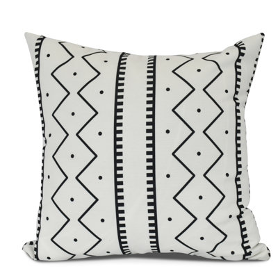 Goals, Gourds, and Gatherings Geometric Reversible Throw Pillow