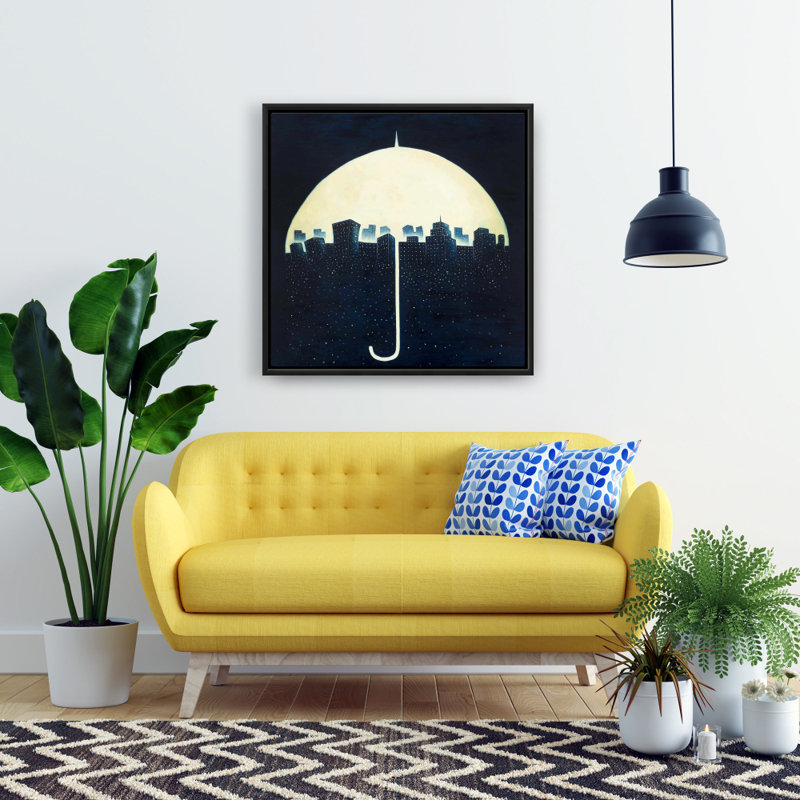 «A City Under A Umbrellas», reproduction sur toile