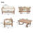 Trevohn Acacia 5 - Person Patio Conversation Sets with Cushions