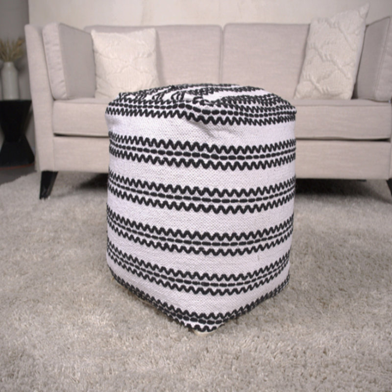 Pouf en tissu, repose-pieds