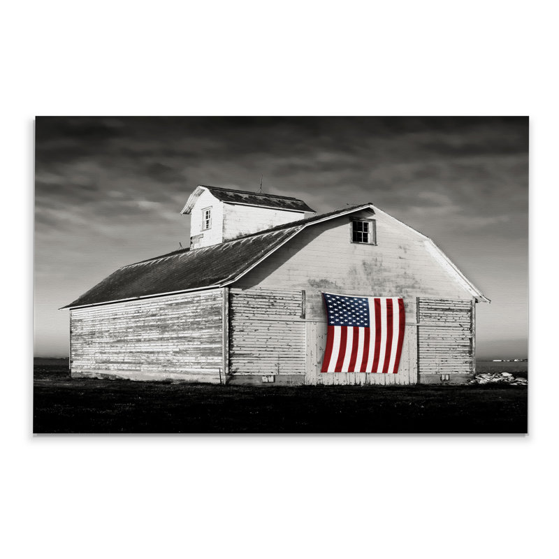 « modern grange i », impression, H 12 po x l 18 po x P 1,5 po, Toile tendue