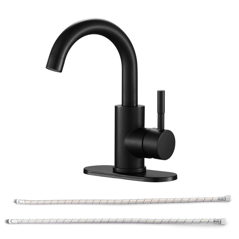 Robinet de salle de bain, Noir mat