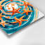 Nautique, étoile de mer, art mural en métal bleu-30903133