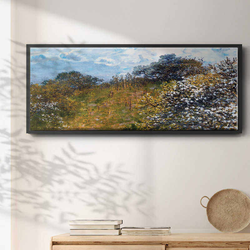 Printemps, 1873 - Toile encadrée, H 12 po x l 30 po