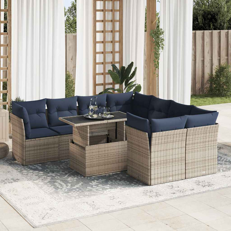 62cm Wide Patio Sofa with Cushions