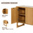 Mid-Century Modern Rectangular Storage Accent Cabinet