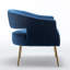 Fauteuil d'appoint en velours Chynna-1662602961