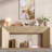  70.9 Inch Extra Long Console Table, Farmhouse Wood Sofa Table Behind Couch, Narrow Entryway Table With Sturdy Triangular Base For Living Room, Entryway, Natural Oak-1271675126