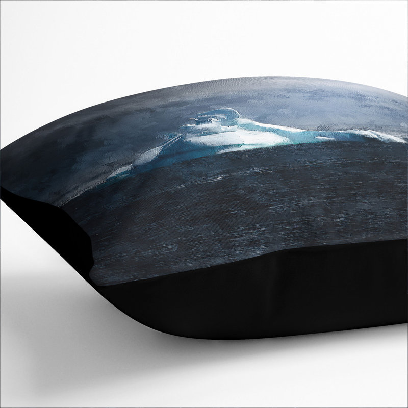 Square Cushion, 55cm H x 55cm W x 20cm D, Black