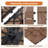 Natural Acacia Wood Interlocking Deck Tiles 12″x12″-122500075