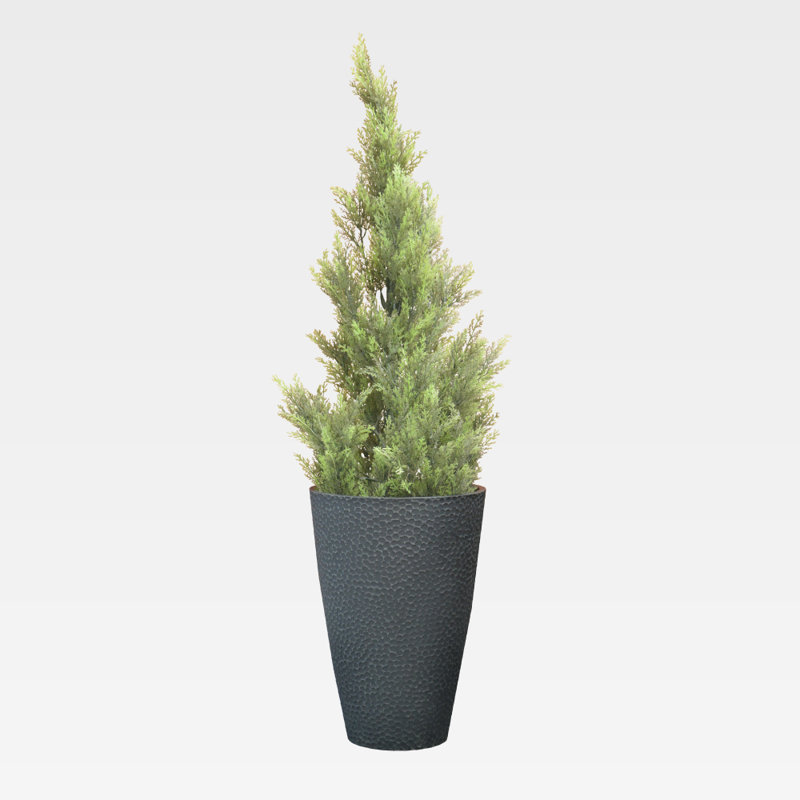 Pot à fleurs Oisin, Gris anthracite