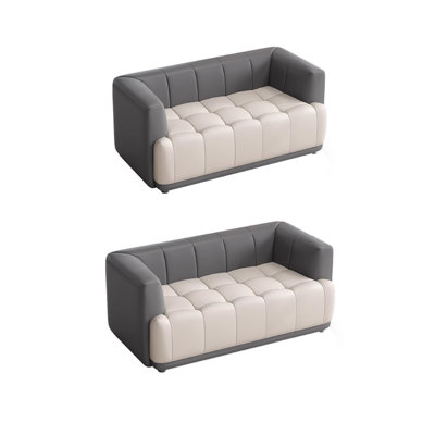 Banc rembourré en similicuir Cafe