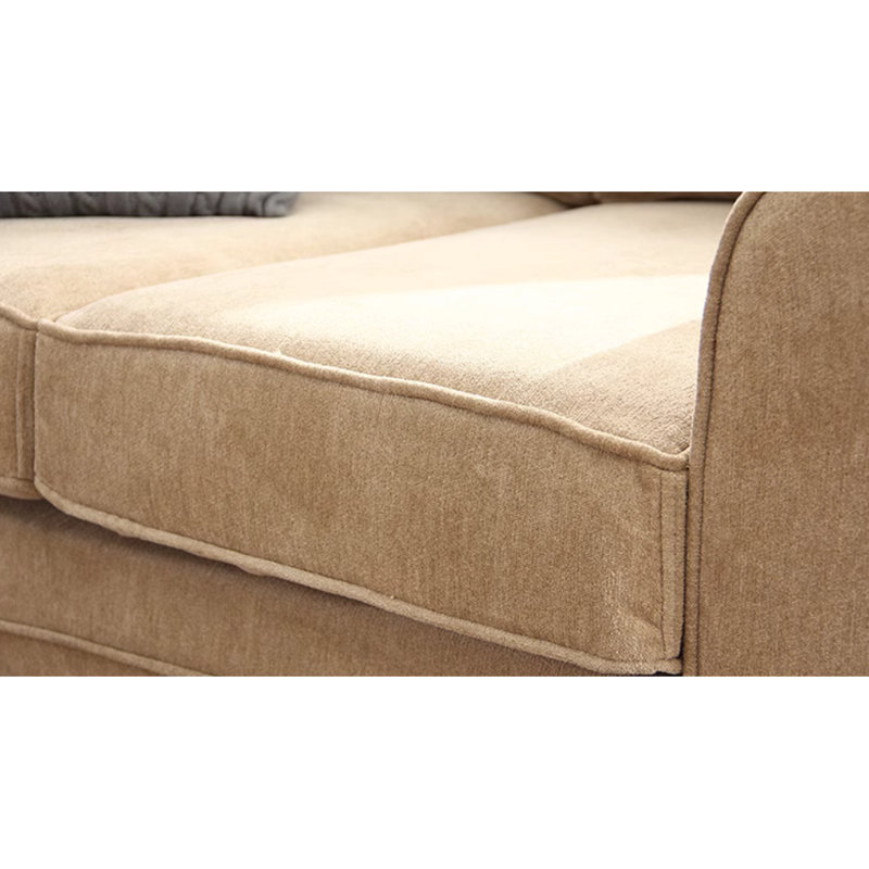Light Coffee Casual Fabric Sofa