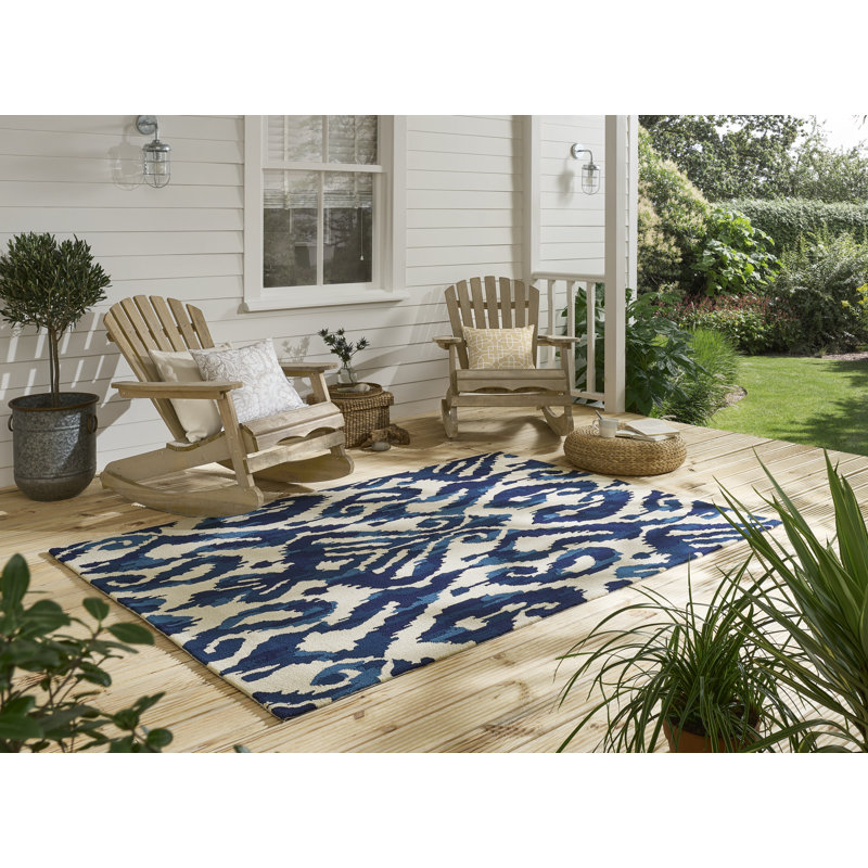 Kasuri Handmade Ikat Area Rug, Rectangle 8'2" x 11'6"