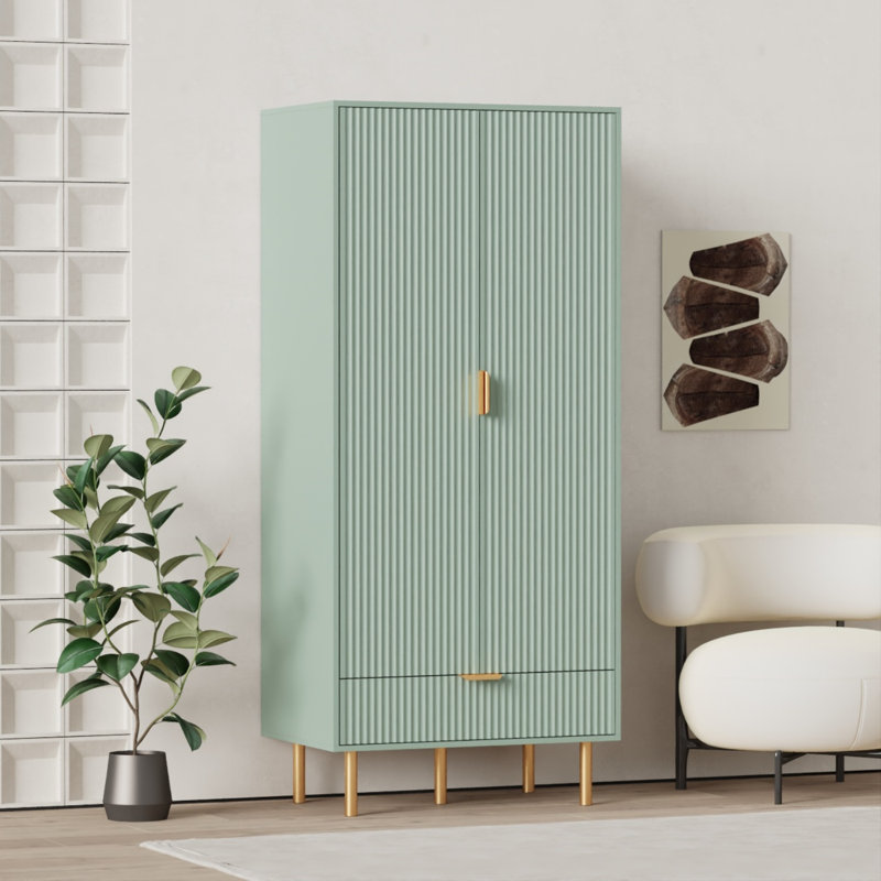 2 Door Manufactured Wood Wardrobe