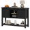 Console de style campagne avec portes de grange coulissantes H 31,9 po Ordonez