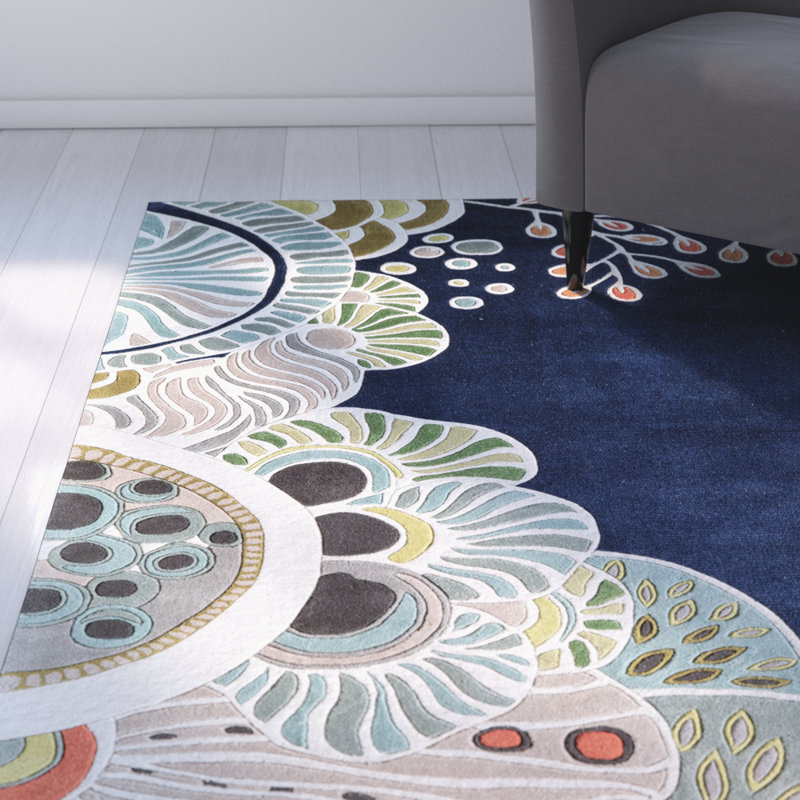 Heliana Wool Floral Indoor Rug, Rectangle 8' x 11'