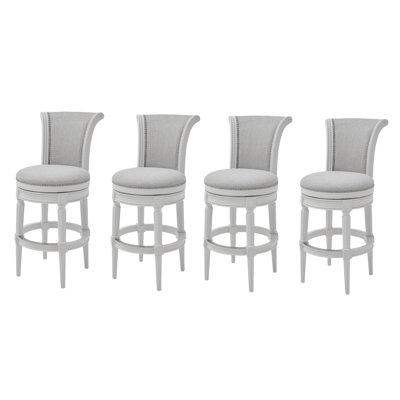 Upholstered Swivel Counter and Bar Stool