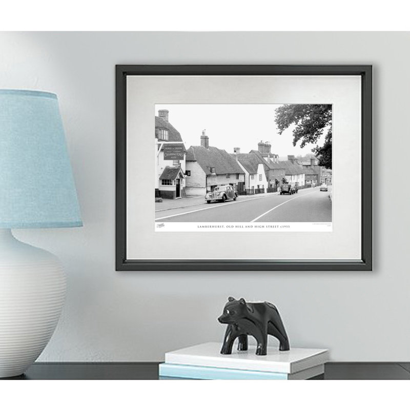 Lamberhurst, Old Hill And High Street C1955 by Francis Frith - Single Picture Frame Print, 40cm H x 50cm W x 2.3cm D