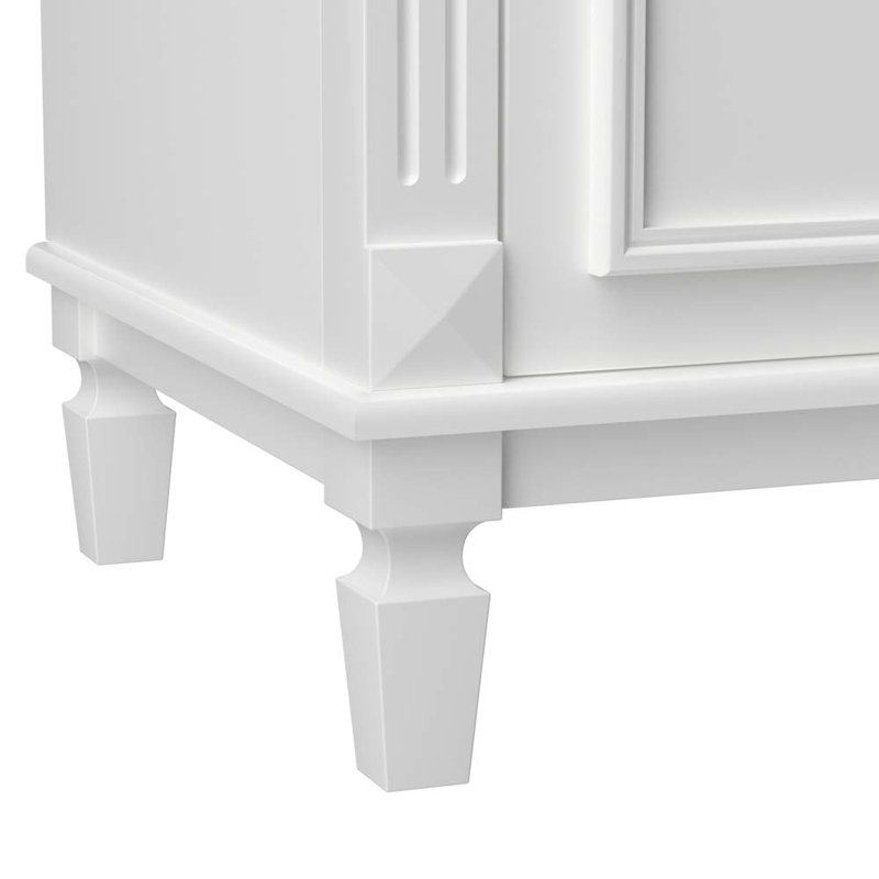Meuble-lavabo simple avec plateau Clasina 35,9, Blanc