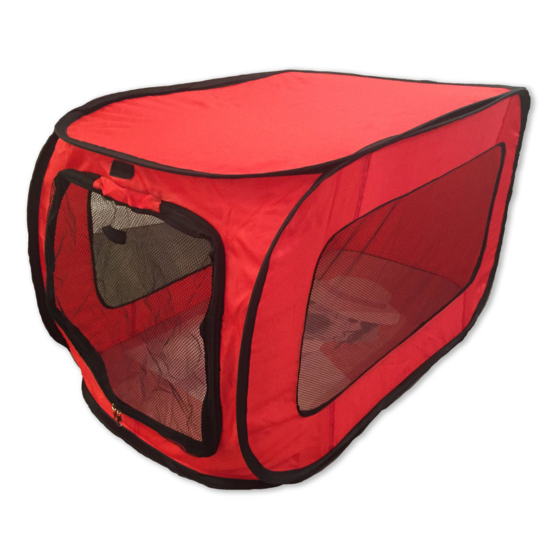 Support pour animaux Pop-up Kennel, Rouge, H 25 po x l 19,5 po x P 32,5 po