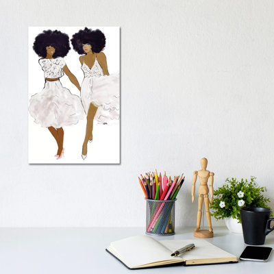 " Sisters Love Impression " Acrylic Painting