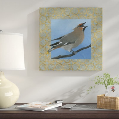 « cèdre waxwing », reproduction sur toile