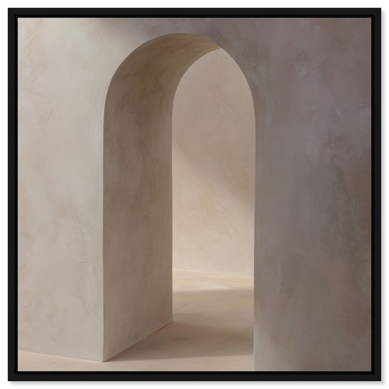 Desert Modernism II Print by Oliver Gal, 31"H x 31"W, Black Floater Frame