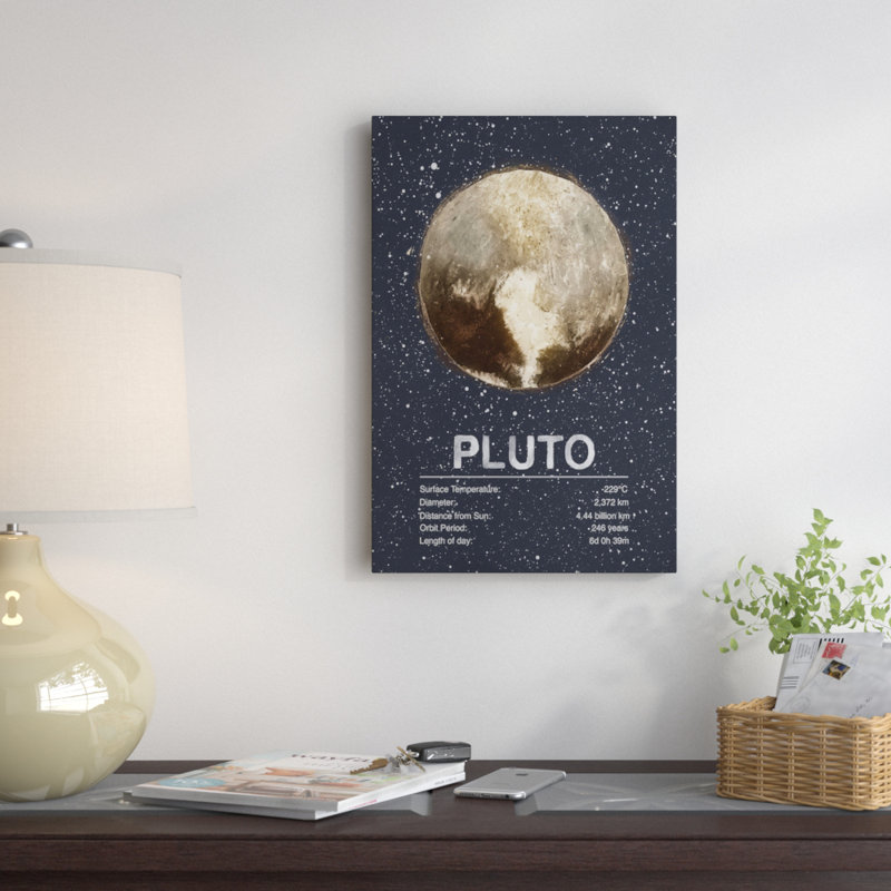 " Pluto " by Tracie Andrews, 26" H x 18" W x 1.5" D, No Mat, Wrapped Canvas