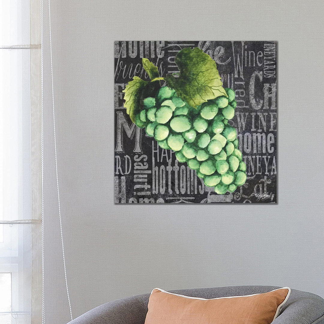 Wine Grapes Ii by Mary Beth Baker - Wrapped Canvas Art Prints