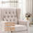 Angiolino Upholstered Button Tufted Small Accent Chair Armchair-1407721419
