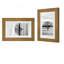 Cadre photo en bois avec passe-partout double pour photos 4 x 6 en format 5 x 7, avec chevalet de table et quincaillerie de fixation murale pour un affichage polyvalent-123738028-123738030