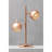 Karter Copper Finish Table Lamp With Two Lights